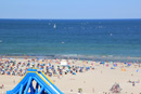 Warnemünde Blick auf den Strand